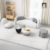 sofa văng dài 2m2 vải lông cừu