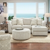 sofa góc vải nỉ xám trắng