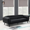 ghế sofa băng gật gù da giả màu đen