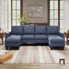 sofa chữ U 2m6 vải bố
