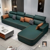 sofa góc hiện đại 2m9 x 1m75 da Pu