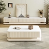 bàn sofa hình hộp trắng 1m
