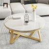 bàn sofa tròn mặt đá