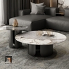cặp bàn sofa mặt đá sang trọng