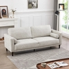 ghế sofa băng da giả Pu xám trắng