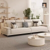 ghế sofa băng da xám trắng
