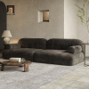 sofa băng màu nâu đậm