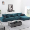 bộ ghế sofa góc L xanh ngọc