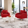 sofa đơn đỏ đô