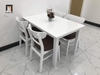 set bàn ăn màu trắng giá rẻ