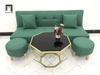 ghế sofa giường xanh ngọc 1m72 nhỏ gọn