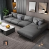 A5 Ghế sofa góc L màu xám than GT186 Pesca 3m x 1m6 hiện đại