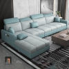 L1 Ghế sofa góc L vải nỉ hiện đại GT191 Huala 2m8 x 1m75 màu xám