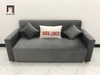 I1 Set ghế sofa xám đậm vải nhung BL4 Pakita dài 1m9 giá rẻ