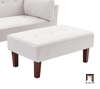 K2 Ghế sofa giường gấp gọn GB53 Armisen 2m xám trắng vải nhung