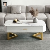 bàn sofa mặt đá lục giác