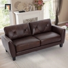 Q1 Bộ ghế sofa phòng khách màu nâu KT142 Nayelys da giả giá rẻ