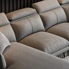 X3 Bộ ghế sofa phòng khách gật gù KT138 Numan xám lông chuột