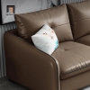 T1 Bộ ghế sofa góc L GT229 Croxdale 2m5 x 1m7 da giả màu nâu