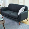 N4 Ghế sofa băng nỉ giá rẻ dài 2m BT299 Iscar 3 chỗ ngồi màu cam