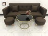 sofa giường nâu đậm