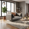 sofa đơn da công nghiệp