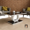 bàn sofa mặt kính đen