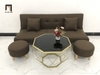 bộ ghế sofa bed đa năng màu nâu đậm
