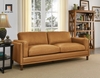 S1 Bộ ghế sofa gia đình KT35 Kassy da giả kiểu dáng Âu Mỹ
