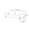 R2 Set 2 ghế sofa phòng khách chung cư KT105 Mirando hiện đại