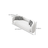 T3 Ghế sofa văng cong xinh xắn BHQ30 Farlet 2m2 vải lông cừu