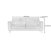 B4 Set ghế sofa vải nỉ xinh xắn KT114 Ufor màu vàng chanh giá rẻ