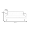 Q2 Ghế sofa băng nhỏ gọn dài 1m5 BT216 Tine có túi đựng báo