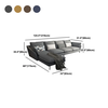 K3 Bộ ghế sofa góc vải nỉ đẹp GT195 Tomar 3m2 x 1m75 giá rẻ