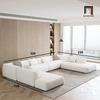 O1 Bộ ghế sofa chữ U xám trắng UT25 Dayton 3m2 chung cư