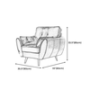 J4 Ghế sofa đơn da công nghiệp DT77 Rothry 1 người sang trọng