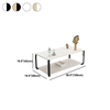 F1 Bàn sofa mặt đá trắng 2 tầng BSF7 Tally 1m x 50 giá rẻ