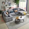 D4 Bộ ghế sofa U gật gù thư giãn UT8 Freda 3m2 phối màu nỉ