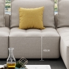 J2 Ghế sofa góc chữ L giá rẻ GT160 Iberia 2m8 x 1m6 vải nỉ bố