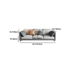 D4 Sofa băng dài 2m15 sang trọng BT297 Lesca phối màu xám da Pu