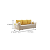 H3 Ghế sofa văng dài 1m8 nhỏ gọn BT278 Montana cho chung cư đẹp