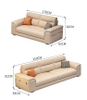 B5 Ghế sofa văng da Pu chống mực BHQ4 Haxby dài 2m1 sang trọng