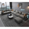 A4 Bộ ghế sofa U căn hộ chung cư UT3 Hanna 3m2 vải nỉ xám