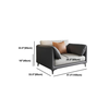 O3 Bộ ghế sofa văn phòng da giả KT112 Lesca phối màu xám
