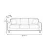 P2 Ghế sofa băng chờ giá rẻ BT215 Settee dài 1m9 cho văn phòng