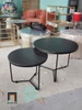cặp bàn sofa mặt đá đen nhỏ