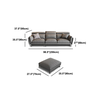 X3 Bộ ghế sofa phòng khách gật gù KT138 Numan xám lông chuột