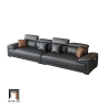 E2 Bộ ghế sofa băng gật gù BHQ27 Souris 2m6 da Pu màu đen