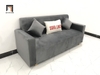 I1 Set ghế sofa xám đậm vải nhung BL4 Pakita dài 1m9 giá rẻ