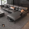 X3 Bộ ghế sofa góc cao cấp GT220 Elsin 3m x 1m6 da công nghiệp